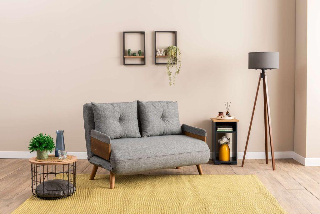 Atelier del Sofa Dvosjed na razvlačenje Cosmo, 190x120x82cm, Siva