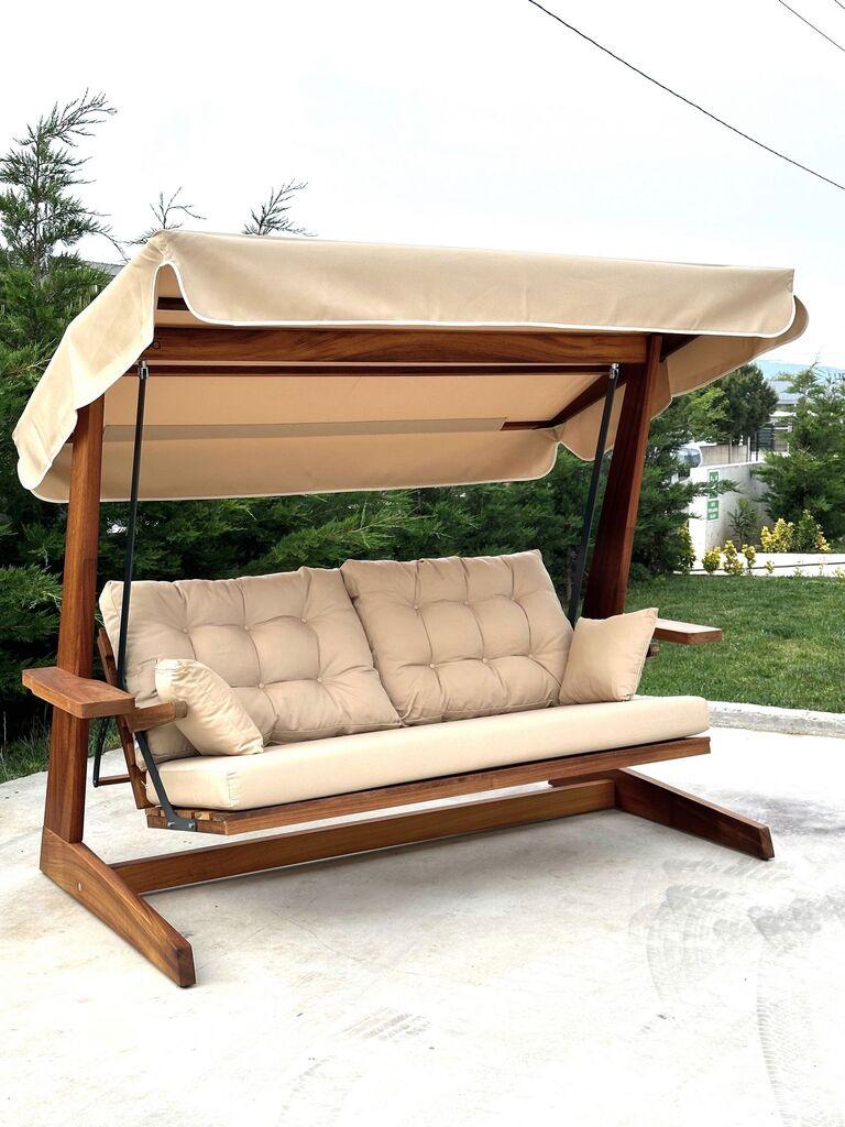 Hanah Home vrtna ljuljaška Sia 2400, 215x195x134 cm, bež