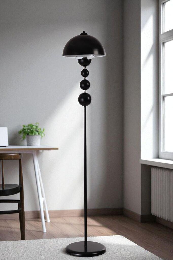 Opviq podna lampa Hayal, crna