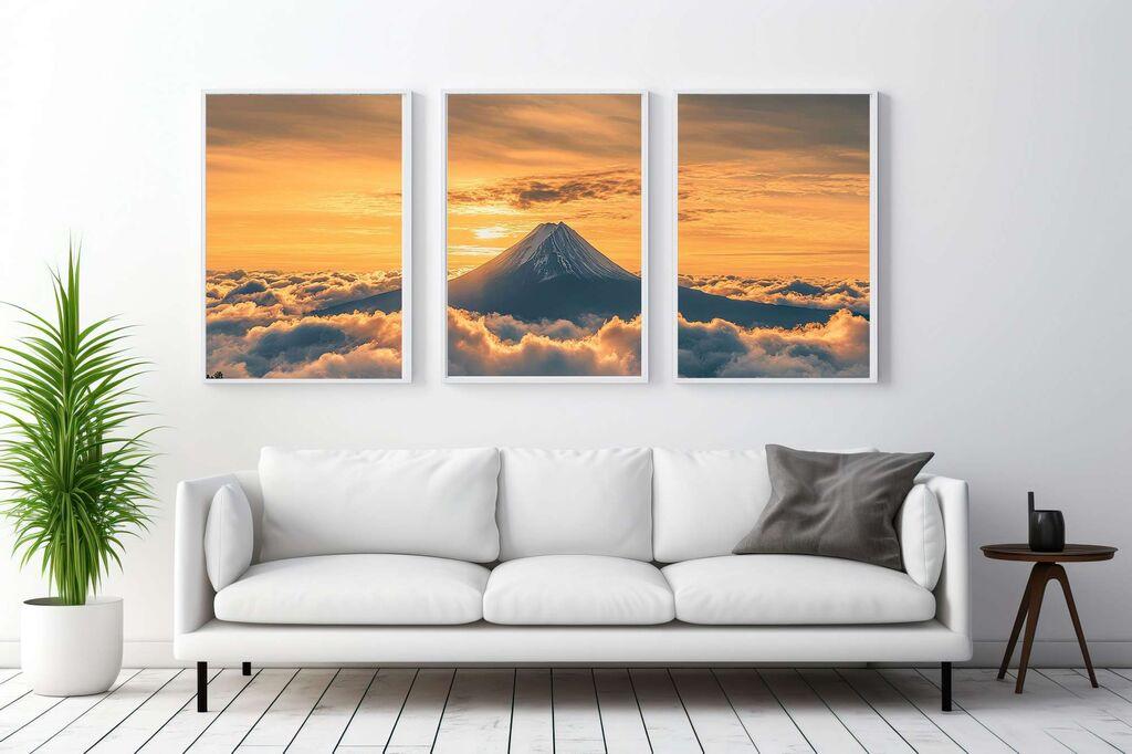 Wallity Ukrasne uramljene slike, 50x70cm, 3 komada, Šarene