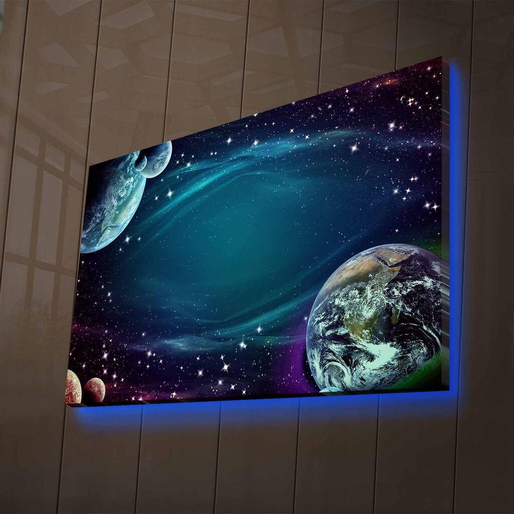 Zidna slika sa LED rasvjetom NASA-018, 45x70 cm