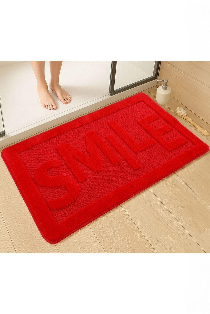 L'essentiel Maison Prostirka za kupatilo Smile, Crvena