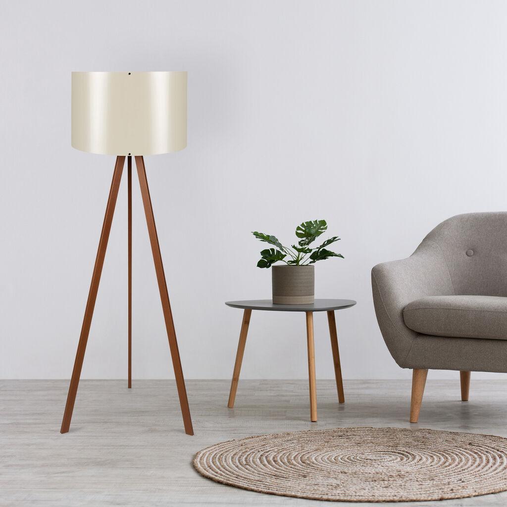 Opviq podna lampa Ayd 1673, smeđe-bež