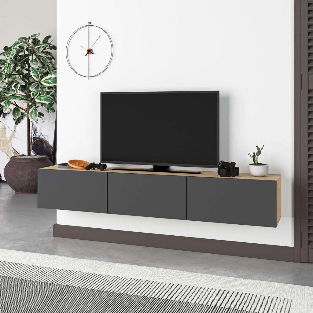 Hanah Kućna TV komoda Francy 180, 180x30x30 cm, Antracit