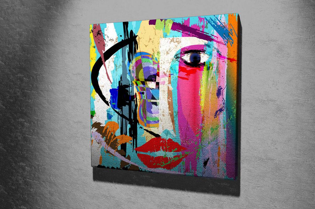 Wallity Dekorativna slika na platnu, 45x45cm, Šareno