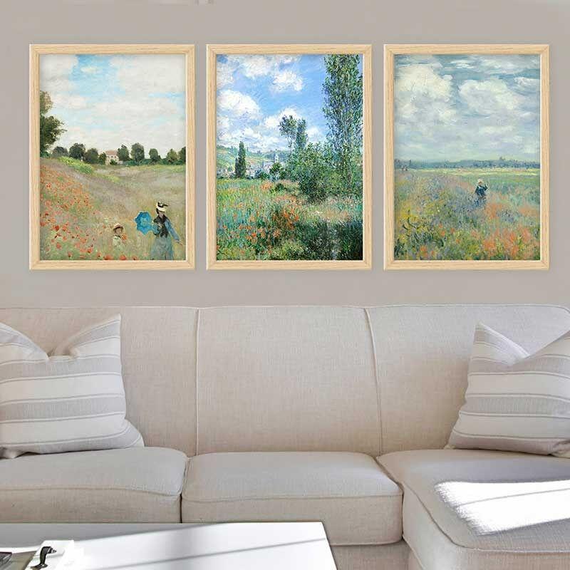 Wallity Set uramljenih slika 3NTC_UN2677423, 3 dijela