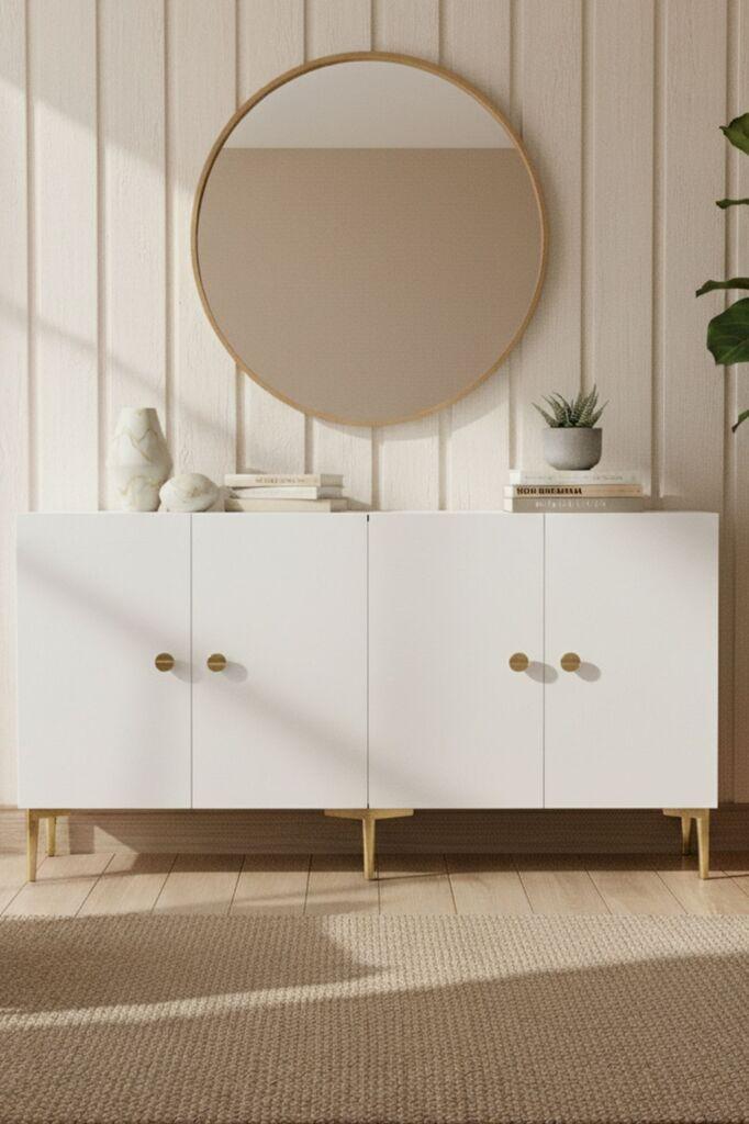 Hanah Home Komoda s ladicama, 150x75x32cm, Bijela