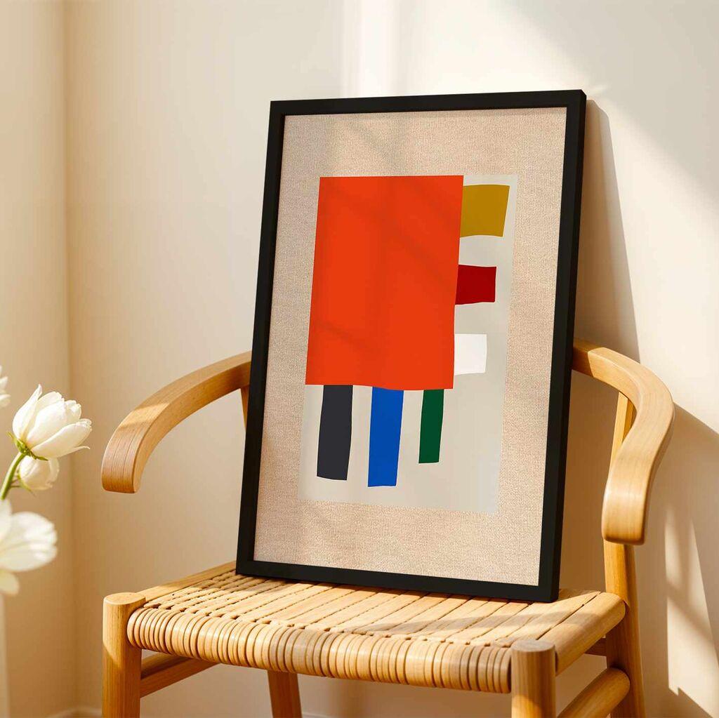 Wallity Dekorativna uramljena slika na platnu, 54x74cm, Šareno