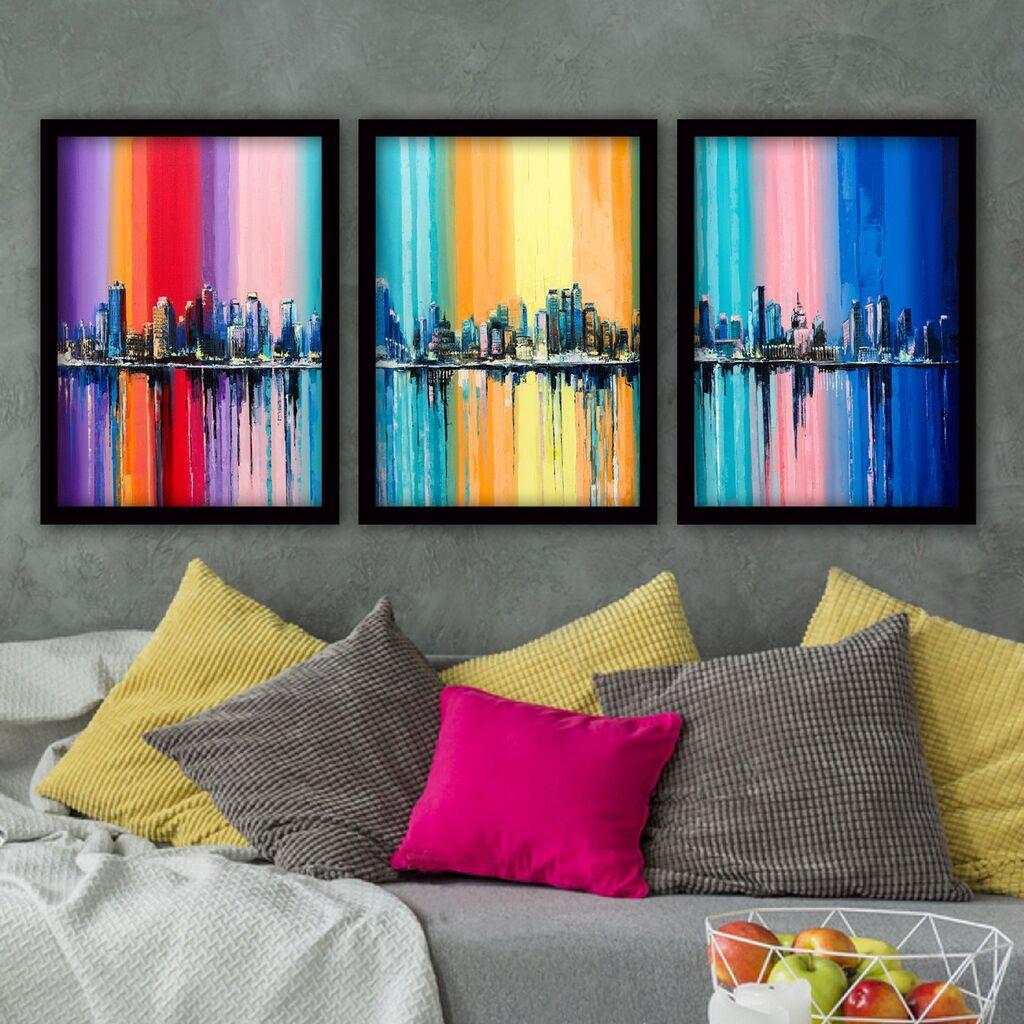 Wallity Set uramljenih slika 3SC81, 3 dijela