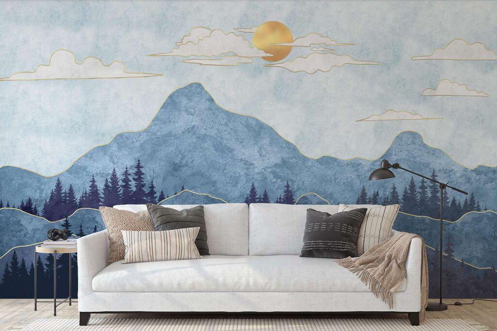 Wallity Tapeta za zid MDK-00146, 100x100 cm, Šarena
