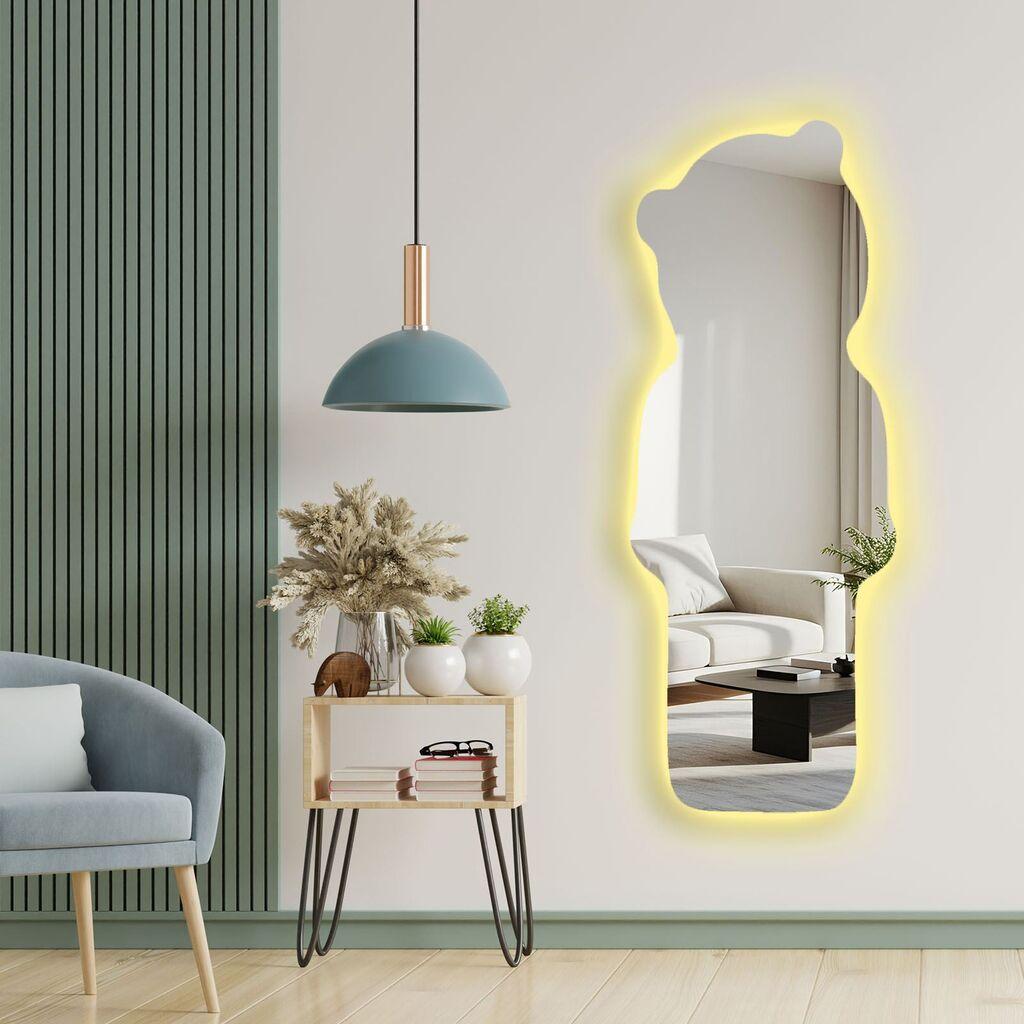 Hanah Home Ogledalo sa LED rasvjetom Ledayna-009, 52 x 135 cm, Šareno