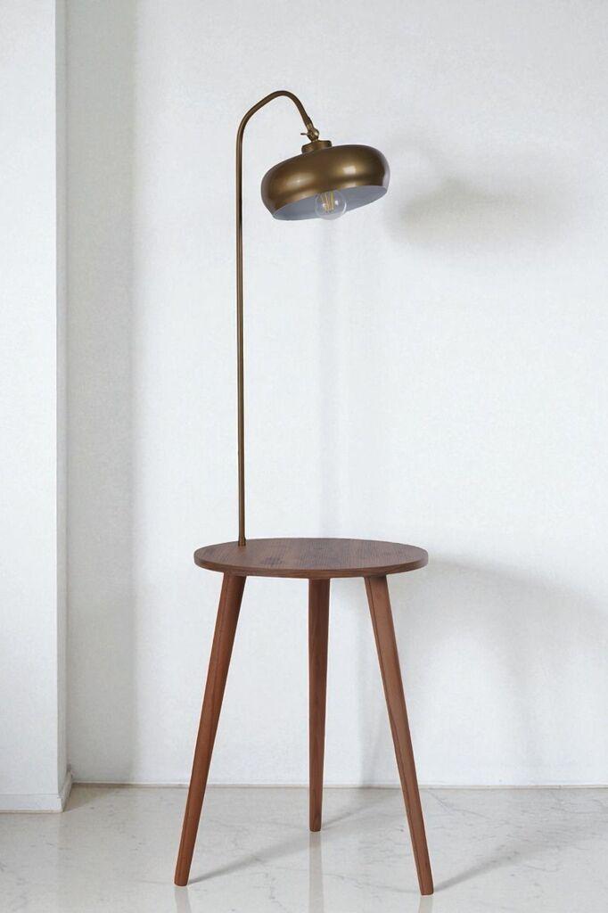 Opviq podna lampa 8957-5, zlatna boja