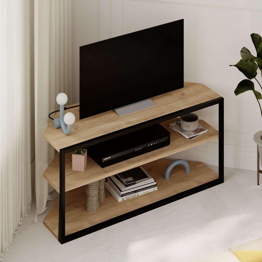 Hanah Home TV komoda Echo, hrast