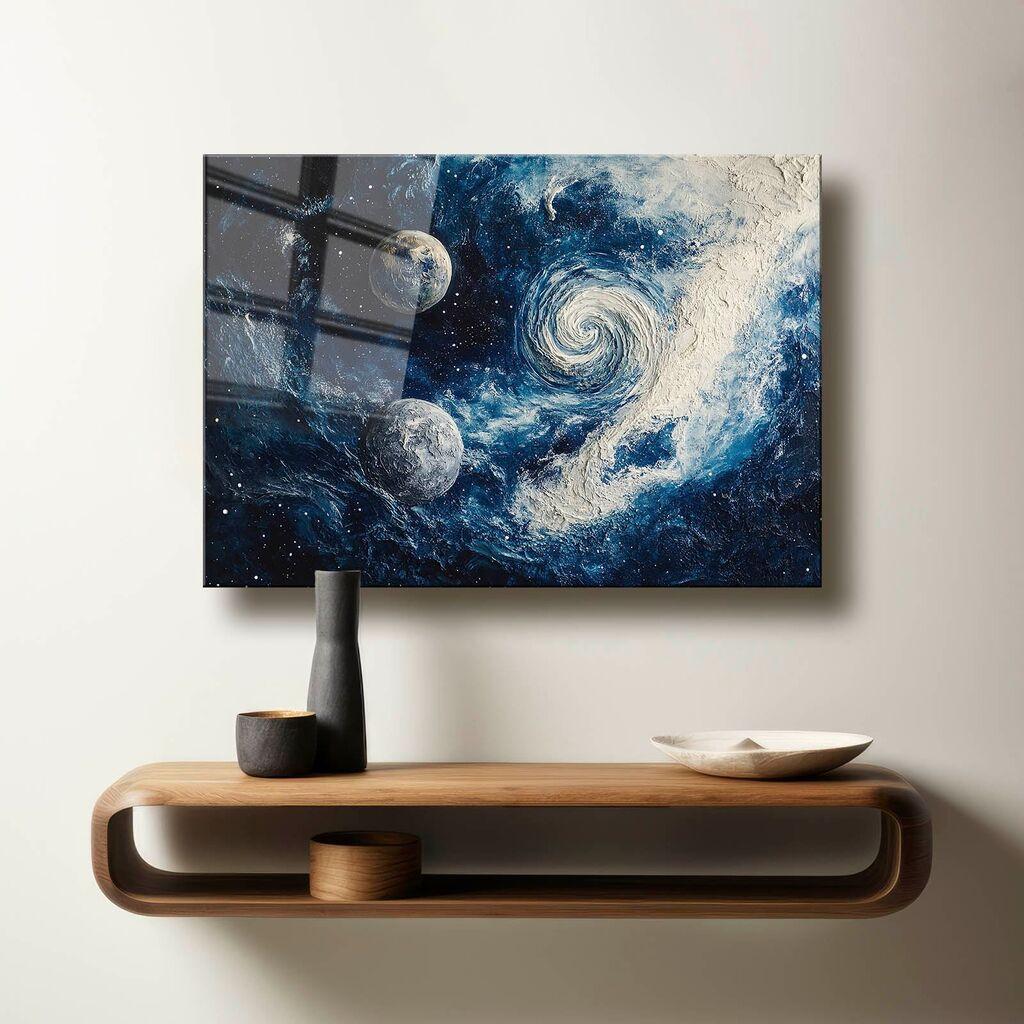 Wallity Dekorativna slika na kaljenom staklu, 70x100cm, Šarena
