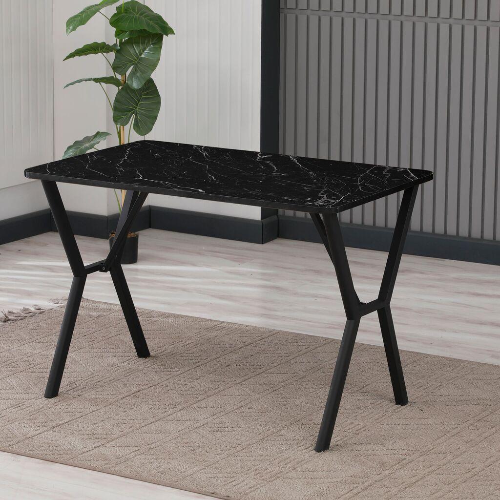 Hanah Home Trpezarijski sto Elma 110, 110 x 70 x 74 cm, Crni