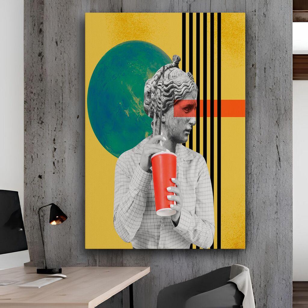 Wallity Dekorativna slika na platnu, 70x100cm, Šareno