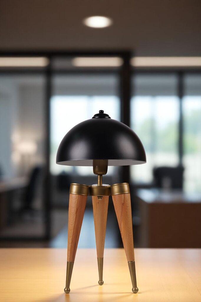 Opviq Stolna lampa Style, Bež-crna