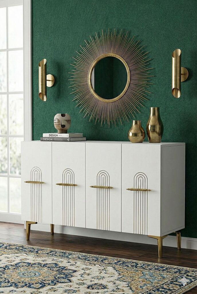 Hanah Home Komoda s ladicama, 120x79x32cm, Bijela