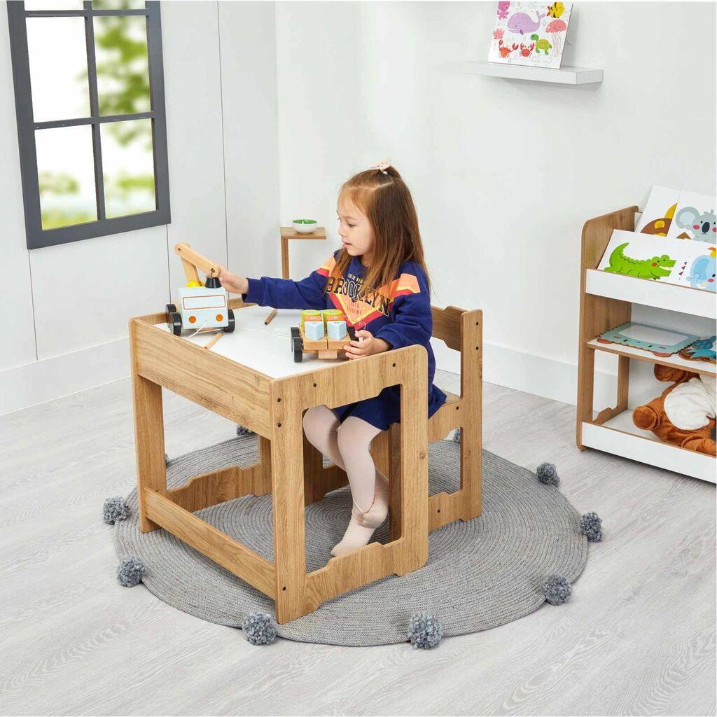 Hanah Home Dječiji set Sto i stolica, 56x55x45cm, Bijela