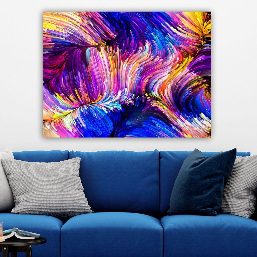 Wallity Dekorativna slika na platnu, 70x100cm, Šareno