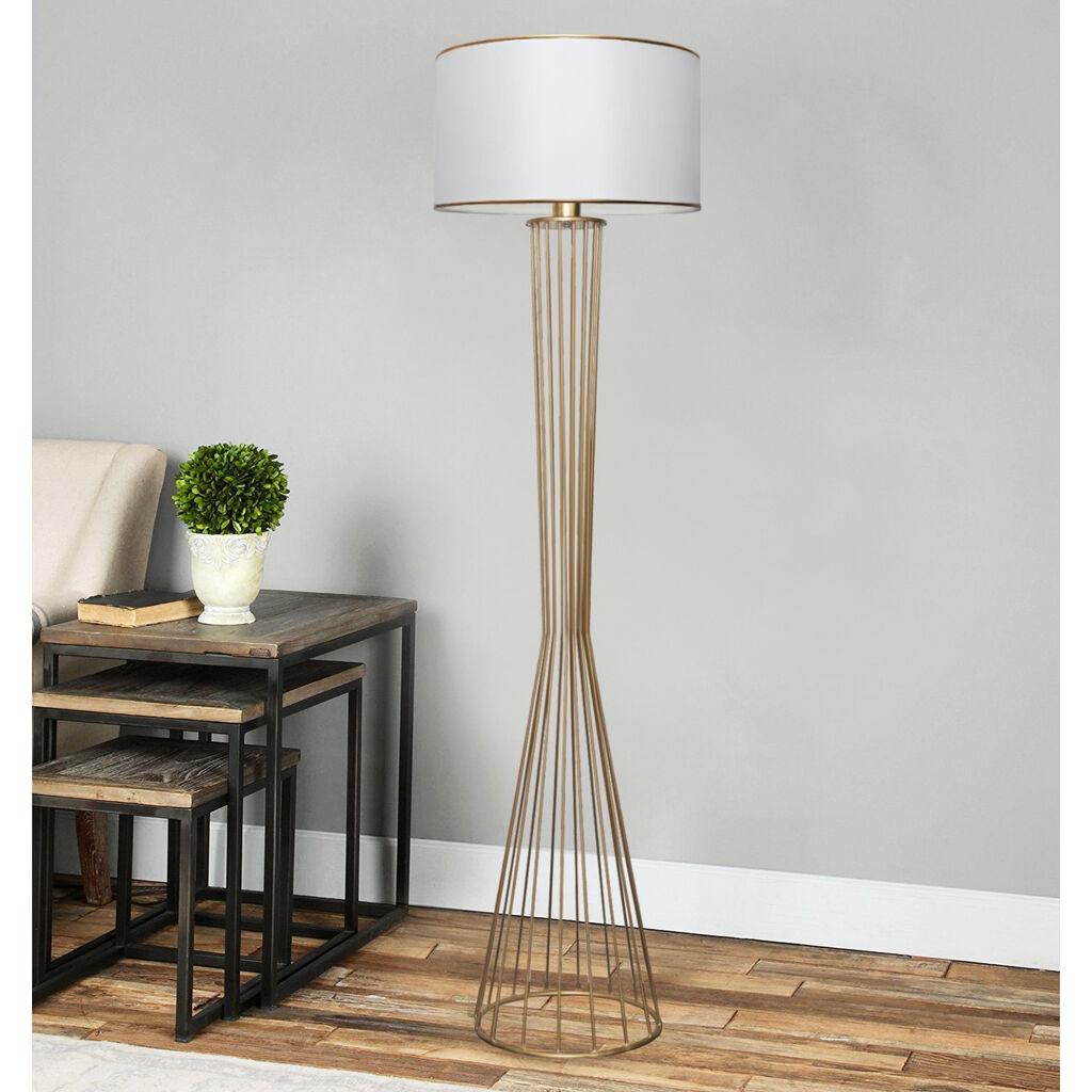 Opviq podna lampa Ayd 3077, zlatno-bijela