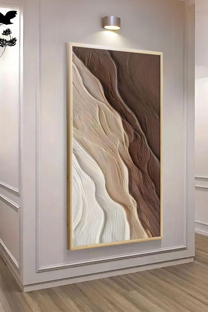 Wallity Dekorativna uramljena slika, 120x50cm, Šarena