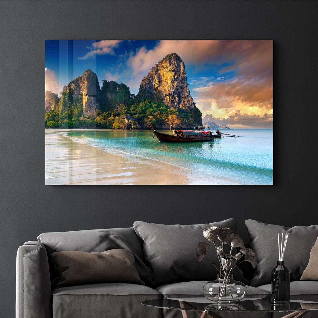 Wallity Dekorativna slika na kaljenom staklu, 35x55cm, Šareno