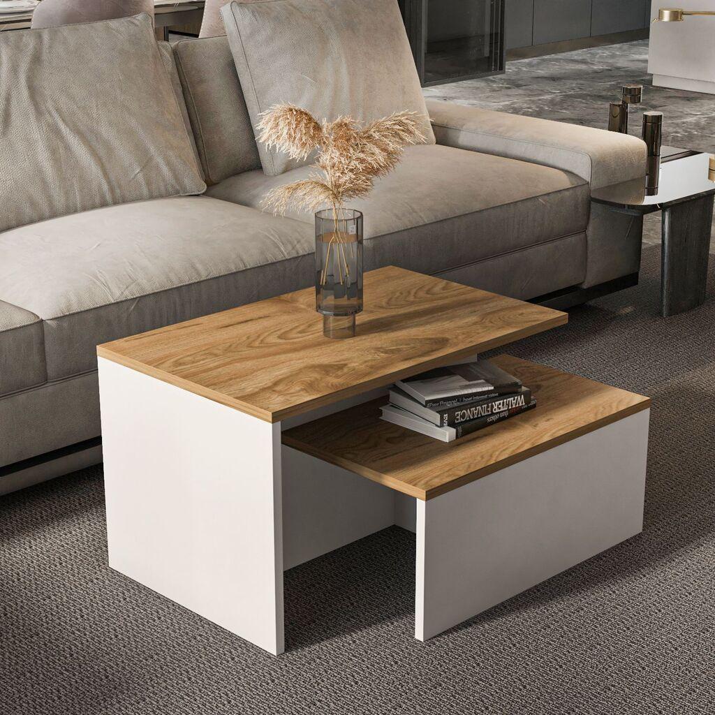 Hanah Home set stolića za kafu 2Shp10, 2 dijela, šareni