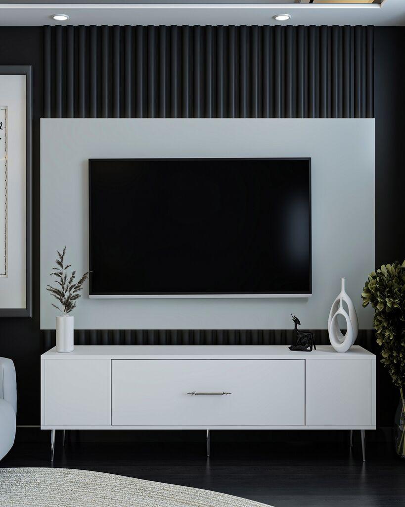 Hanah Home TV komoda Deco, 150x48,2x29,6 cm, bijela