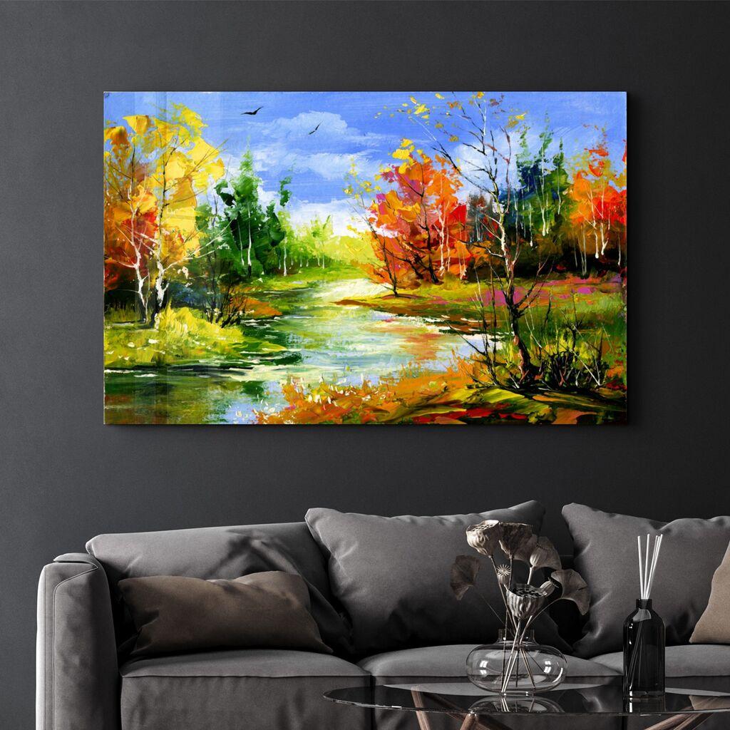 Wallity Dekorativna slika na kaljenom staklu, 35x55cm, Šareno