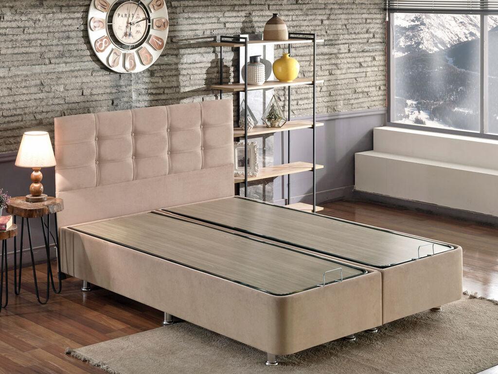 Hanah Home Podnica za krevet s Polo uzglavljem, 140x100x190 cm, Smeđa