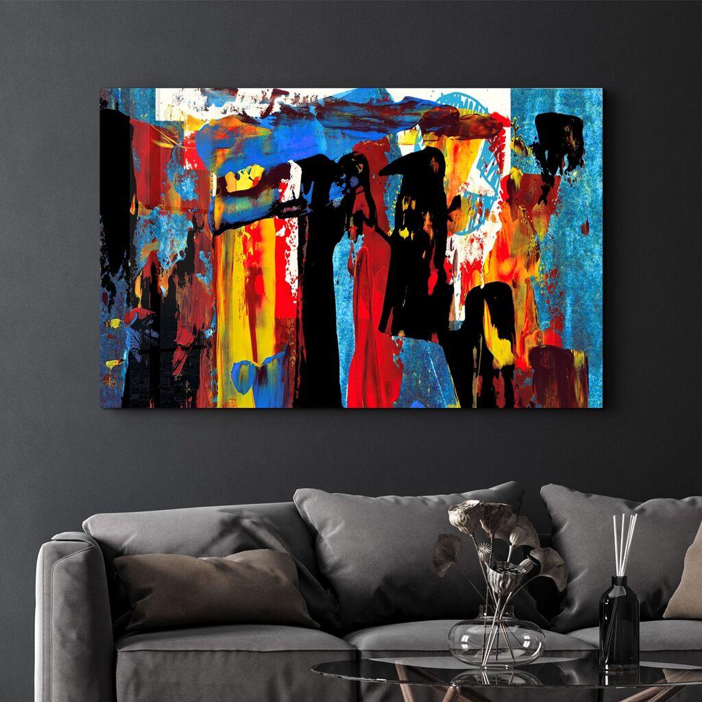 Wallity Dekorativna slika na kaljenom staklu, 70x110cm, Šareno