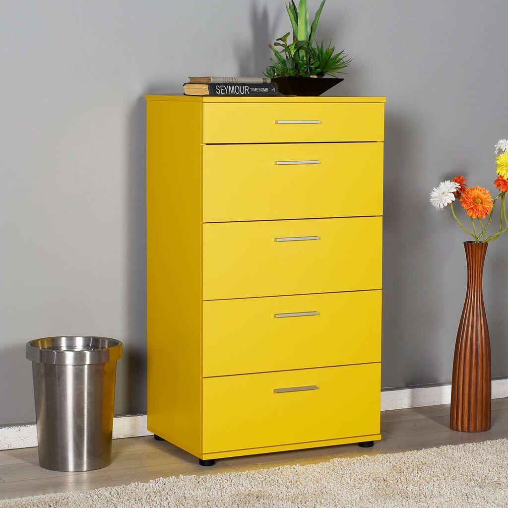 Hanah Home komoda Trendline, 68x108x44 cm, žuta