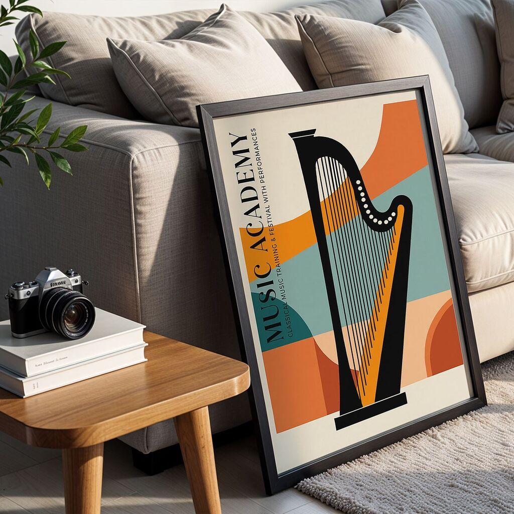 Wallity Dekorativna uramljena slika, 35x45cm, Šarena