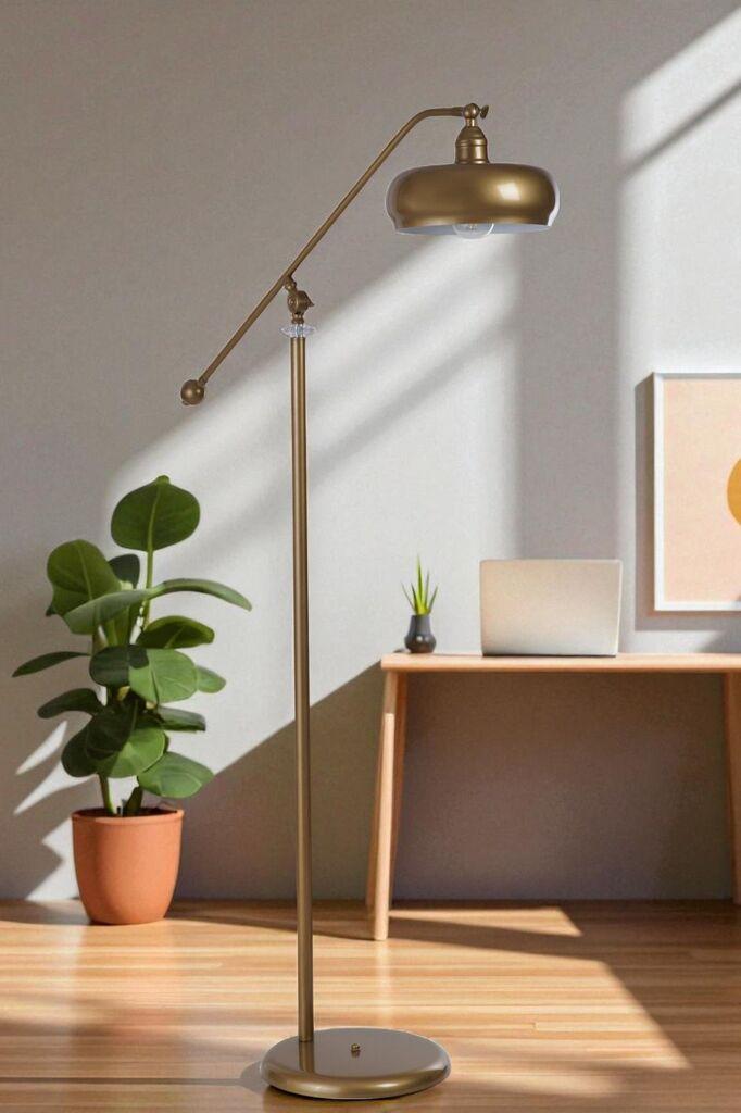 Opviq podna lampa 8959-11, zlatna boja
