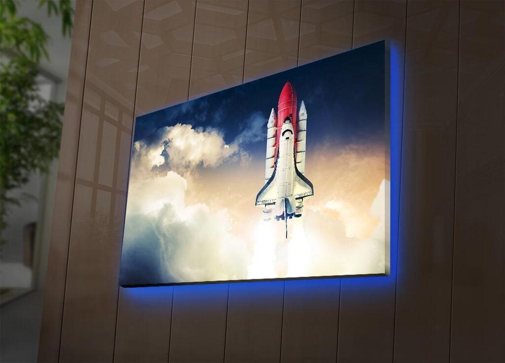 Zidna slika sa LED osvjetljenjem NASA-001, 45x70 cm