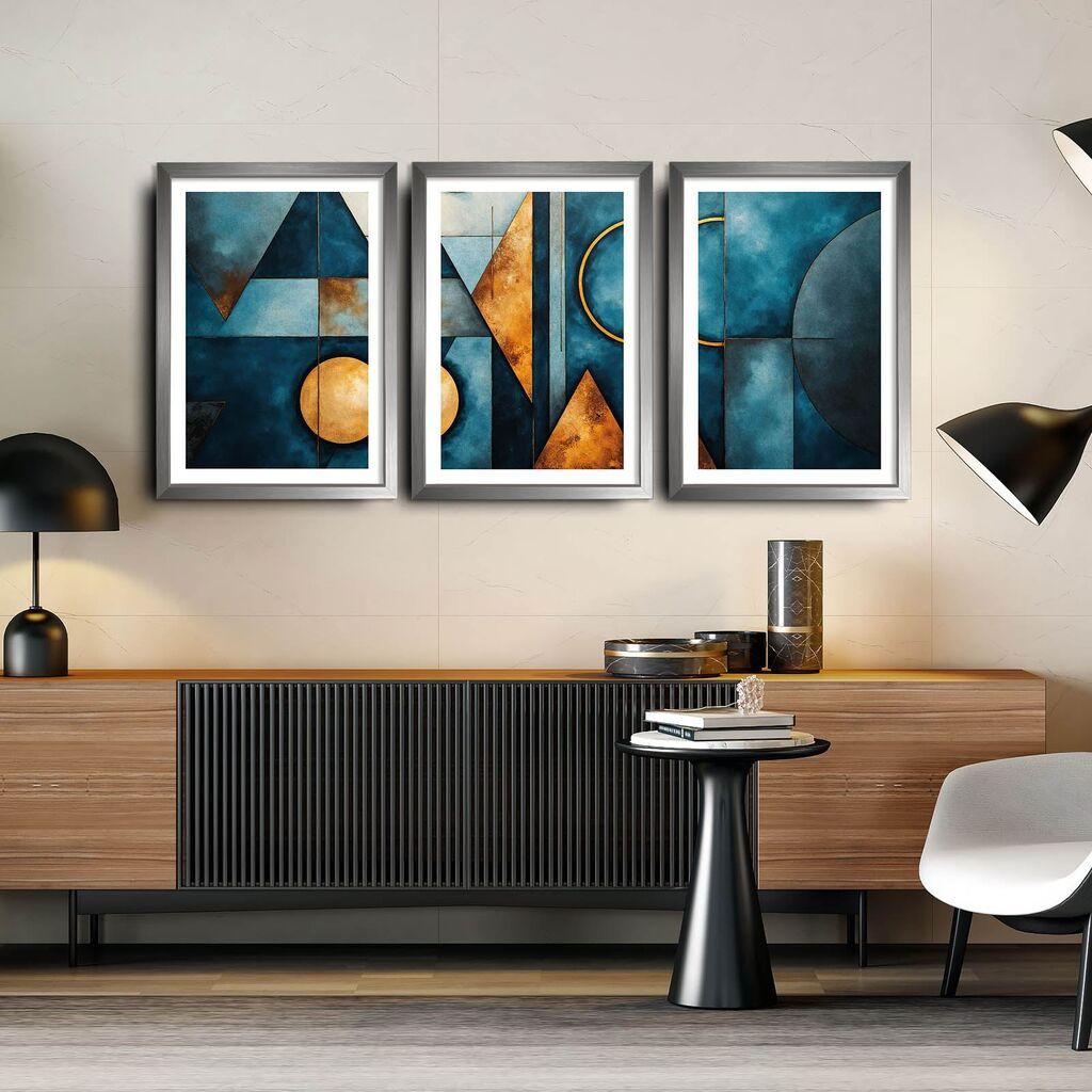 Wallity Ukrasne slike uokvirene, 38x53cm, 3 komada, šarene