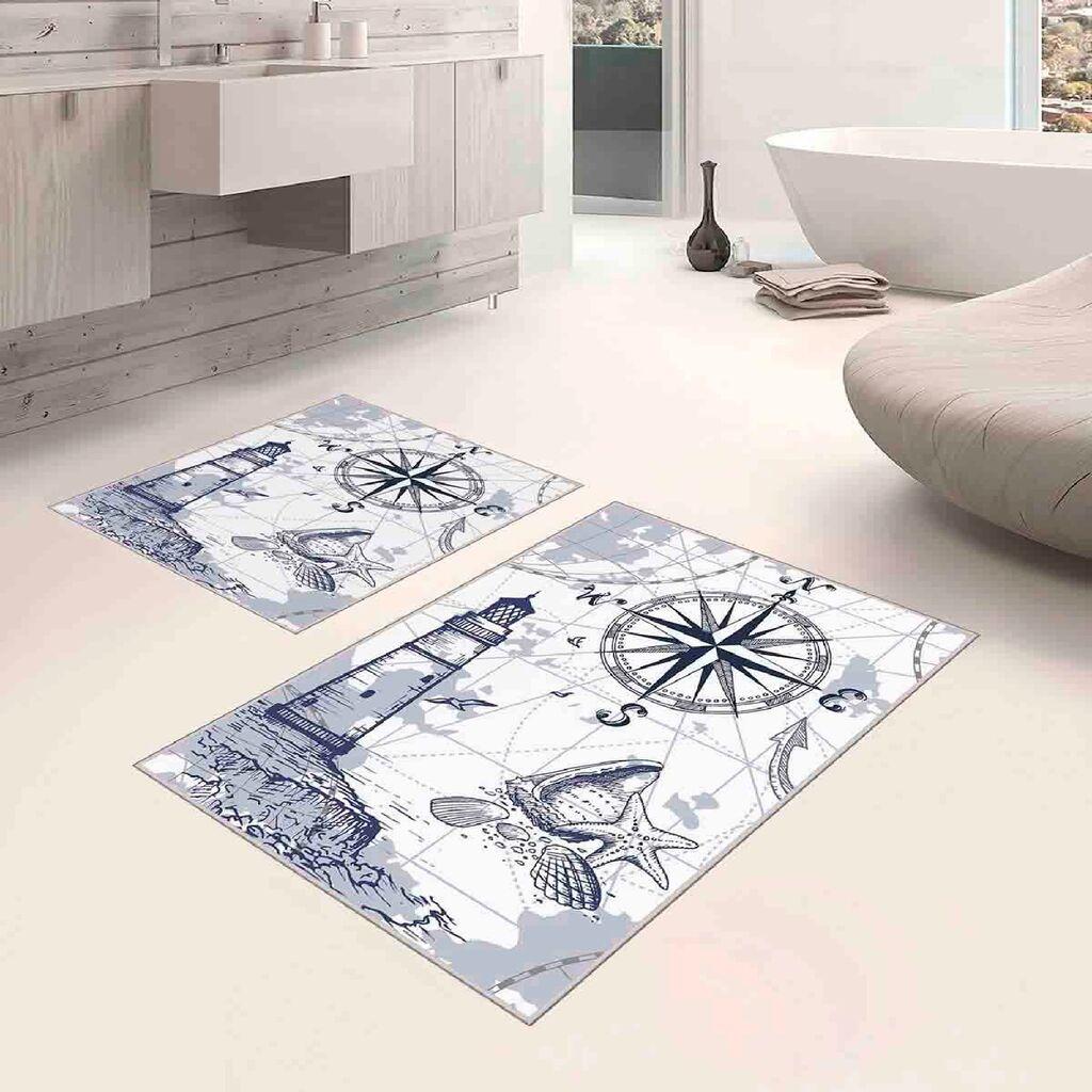 Conceptum Hypnose Set tepiha za kupatilo, 2 komada, Bijela