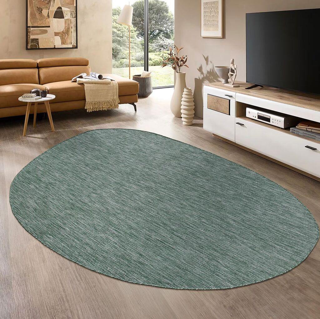 Conceptum Hypnose Carpet Theme 9037, Ovalan, 120 x 180 cm, Zelen