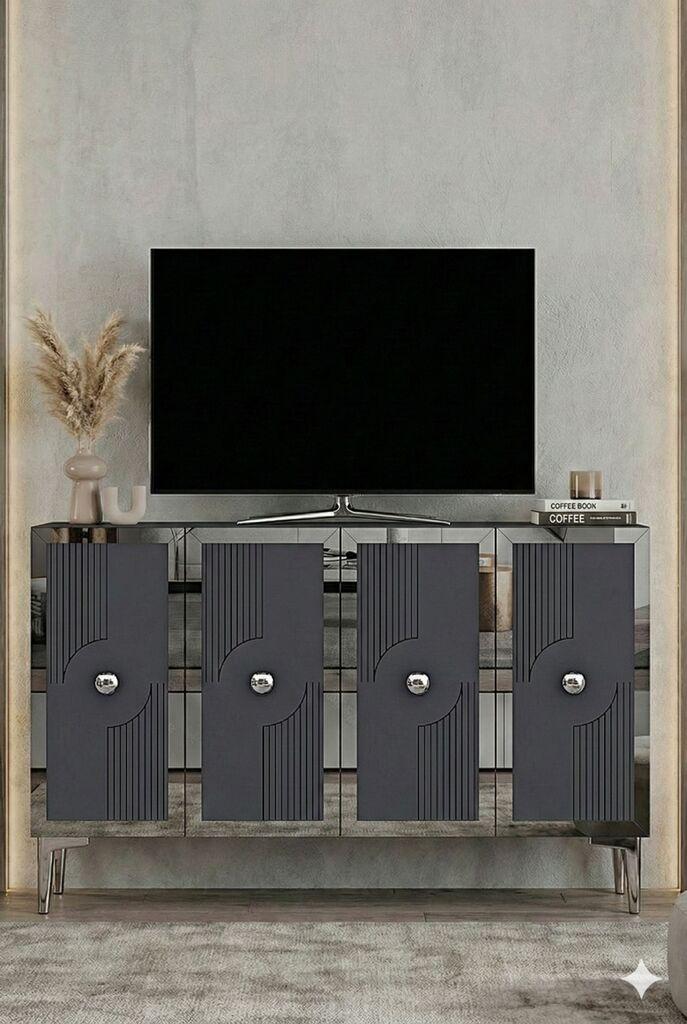 Hanah Home Komoda s ladicama, 120x79x32cm, antracit