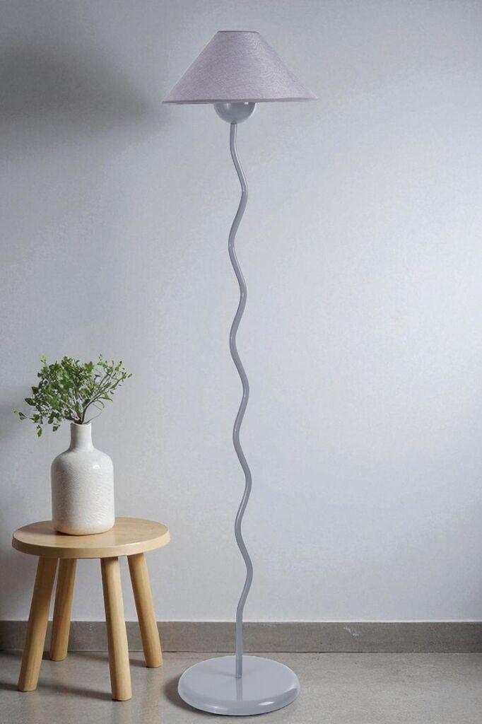 Opviq podna lampa Eva, siva