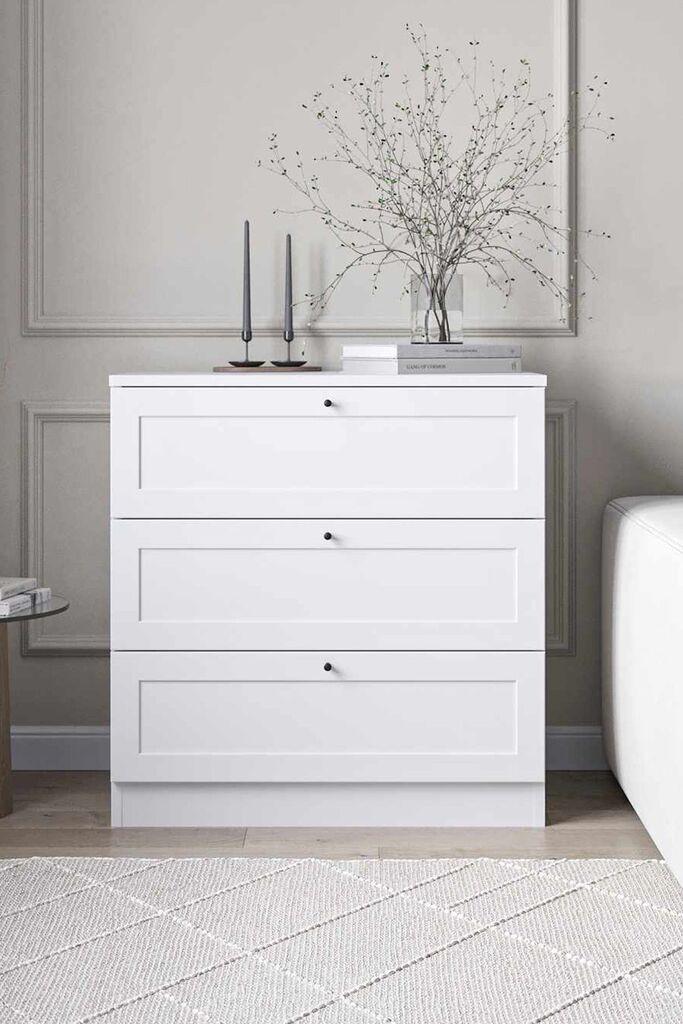 Hanah Home komoda Terra, 75 x 77 x 42 cm, bijela