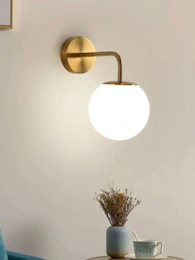 Opviq Zidna lampa BRZ-340066, Zlatna boja