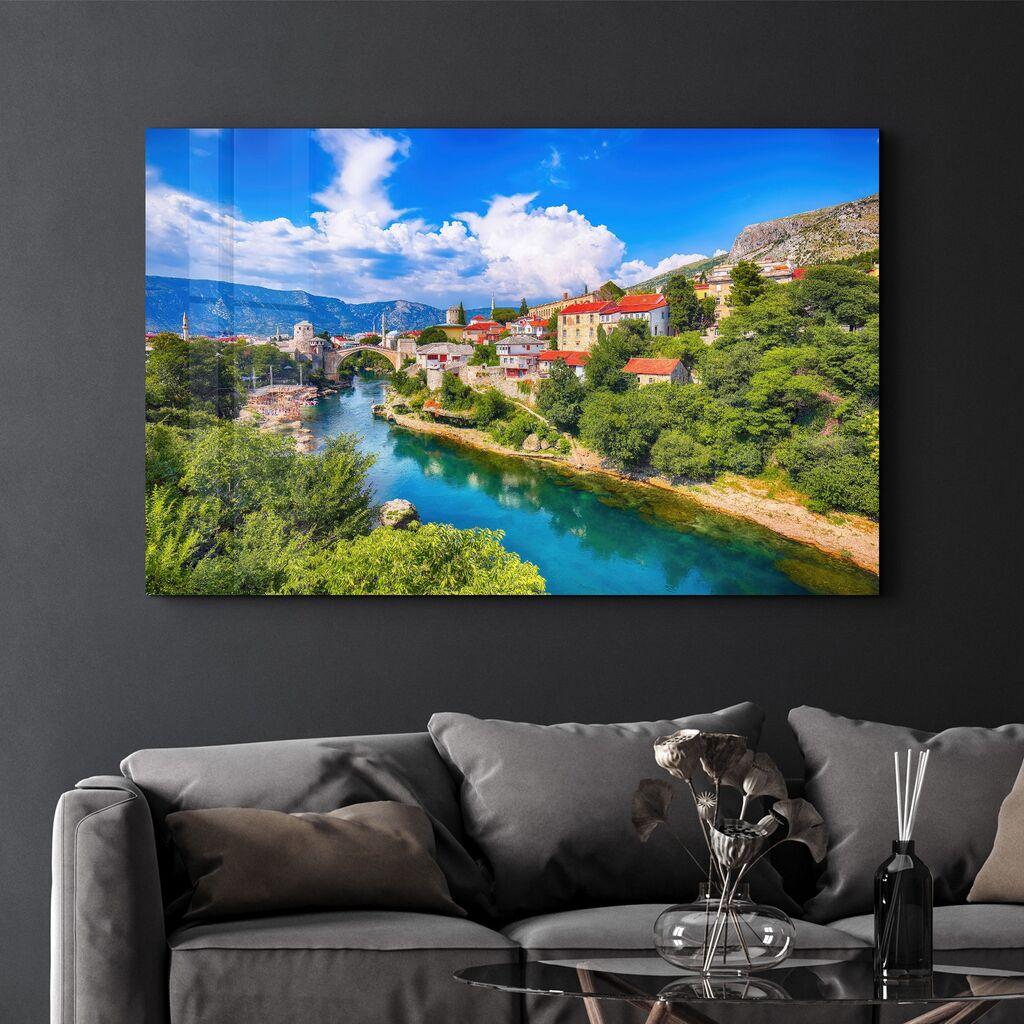 Wallity Dekorativna slika na kaljenom staklu, 35x55cm, Šareno
