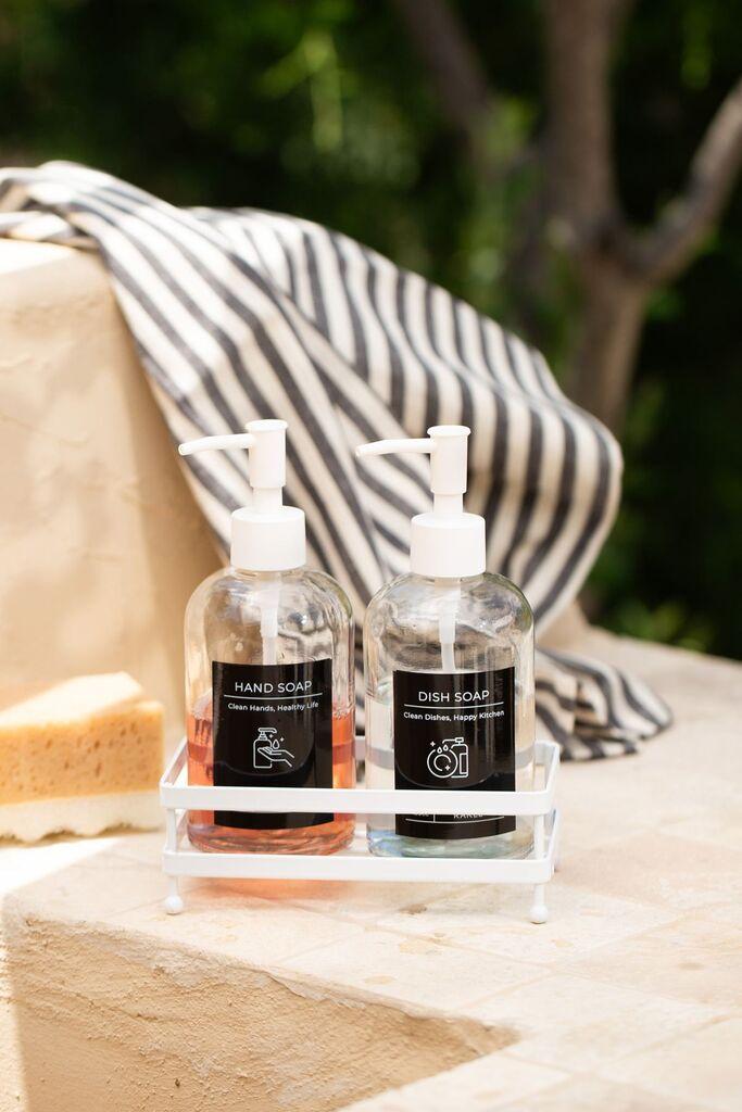 Hermia set dozatora sapuna, 3 dijela, prozirni