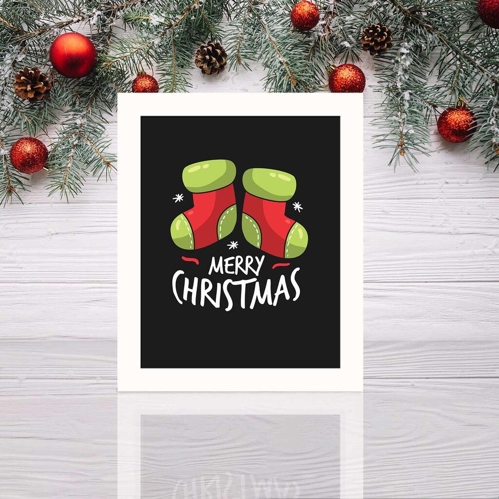Wallity BCTNOEL 008 Dekorativna slika, 23.5x28.5cm