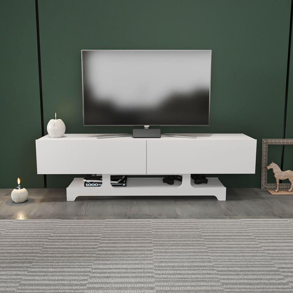 Hanah Kućna TV komoda Tera, 160x46,8x35 cm, Bijela