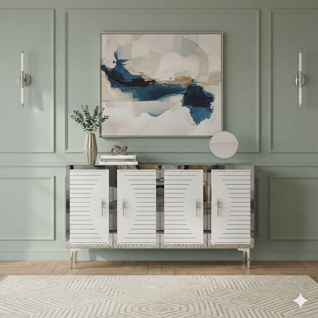 Hanah Home Komoda s ladicama, 120x75x32cm, Bijela