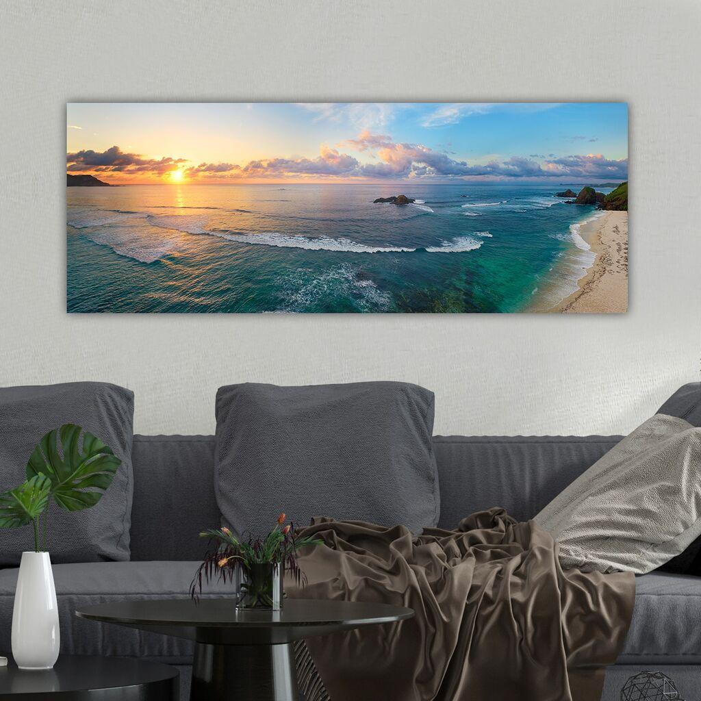 Wallity Dekorativna slika na platnu, 30x80cm, Šareno