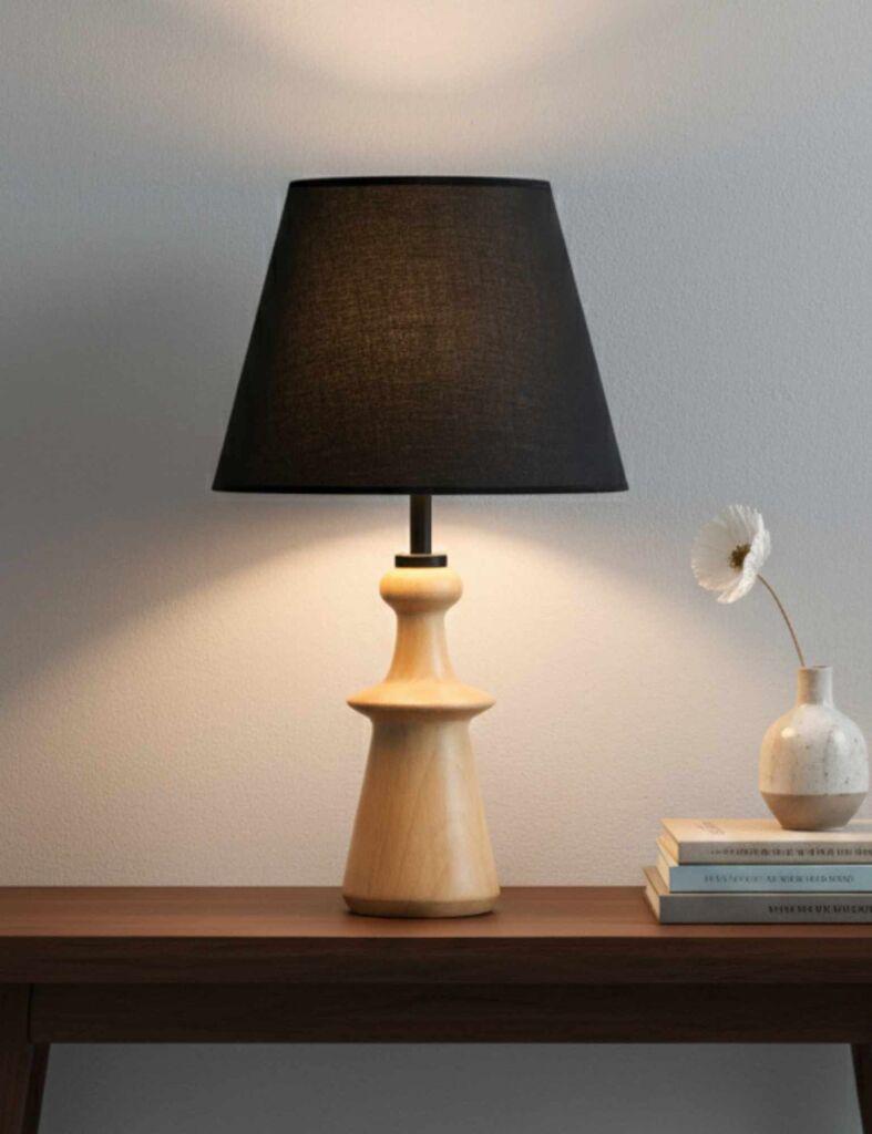 Opviq stolna lampa, crna